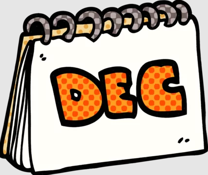 cartoon doodle calendar showing month of december Stock イラスト | Adobe Stock